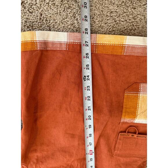 VINTAGE 90s | Platinum Hip Hop History Linen Baggy Shorts sz W36-40 XXL - Picture 10 of 11